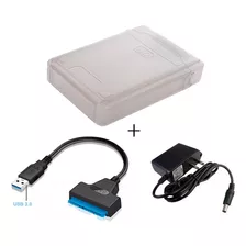 Adaptador Sata A Usb 3.0 + Caja Antichoque Discos Pc O 3.5