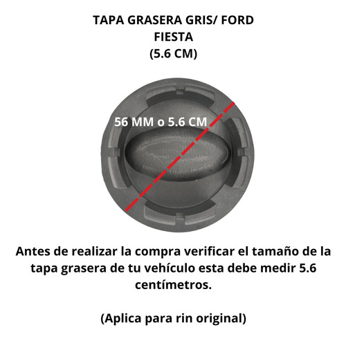 Tapa Centro Rin Copa Ford Fiesta X1 Foto 4