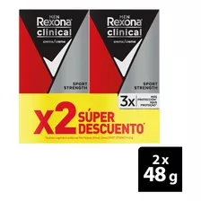 Oferta Desodorante Rexona Clinical Sport Crema X 48g X 2und
