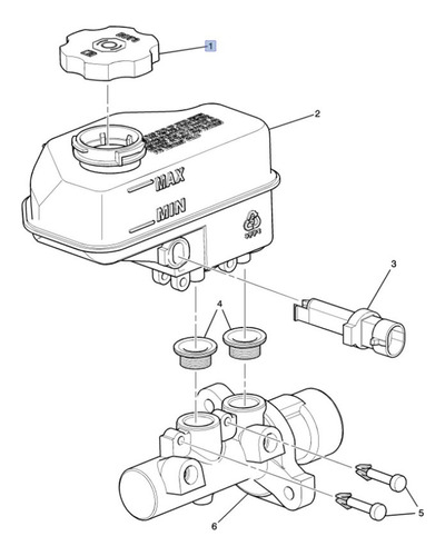 Tapon Deposito Cilindro Frenos Pontiac Torrent 3.4l V6 2009 Foto 5