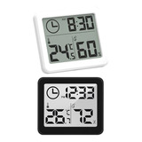Reloj Digital Lcd Termómetro Higrómetro Temperatura Humedad