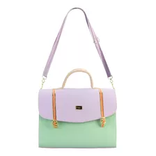 Bolso Maletín Dama Multicolor Pastel Juvenil Moderno Regalo