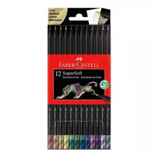 Lápices De Colores Faber-castell Supersoft Metalizados X 12