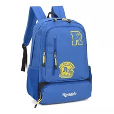 Mochila De Costas G Notebook Riverdale Netflix Luxcel Cor Azul