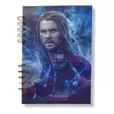 Cuaderno A5 Tornasolado Avengers Modelo Thor
