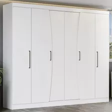 Guarda Roupa Casal 6 Portas Branco M556-br Kappesberg