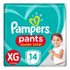 Fralda Pampers Pants Ajuste Total Tamanho Xg Com 14 Unidades