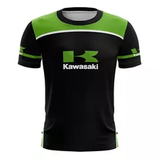 Camiseta Kawasaki Casual 01 Brk Motociclismo 50+ Uv