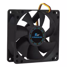 Pc Cooler Kingwin Cf-08lb 80mm Ventilador Silencioso