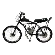 Bicicleta Motorizada 80cc 52 Fr Disk/susp Banco Xr Rocket Cor Preto