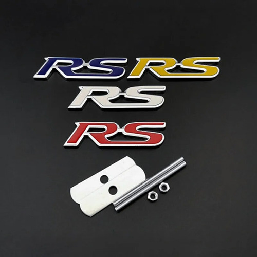 3d Metal Car Badge Para Compatible Con Honda Rs Logo Fit Foto 5