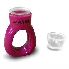 Anel Master Com Porta Batoque Para Designe De Sobrancelhas Cor Rosa