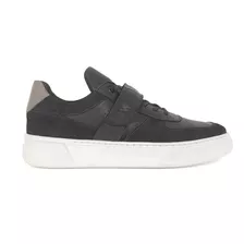 Tênis Street Sneaker Original Couro Legitimo Masculino Preto