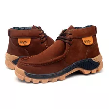 Tênis Adventure Couro Legítimo Nob Stop Boots - R49 - Castor