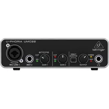 Interface De Áudio U-phoria Umc22 Usb 2x2 - Behringer