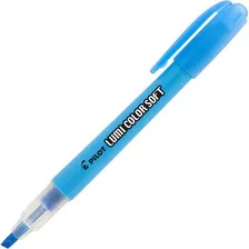 Caneta Marca Texto Lumicolor Soft Azul Pastel Cx Com 12