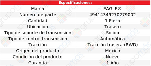 Soporte Trans Tras Eagle Jeep Liberty V6 3.7l 02 A 04 Foto 3