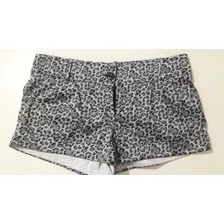 Mini Short Materia Animal Print Talle S Poliéster 