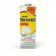 Leite Uht Semidesnatado Zero Lactose Ninho Levinho Caixa Com Tampa 1l