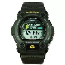 Relógio De Pulso G-shock Digital G79003dr Correia Verde-militar Bisel Verde-militar