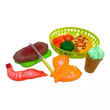 Cesta Comidinhas Fast Food Infantil 10pc 6010-2a