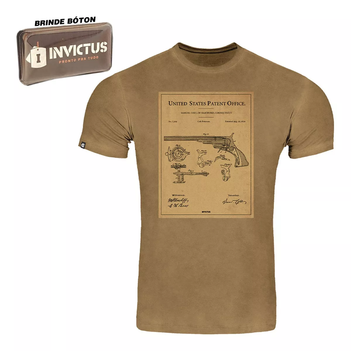 Camiseta T-shirt Concept Colt Invictus 100% Algodão Nfe *