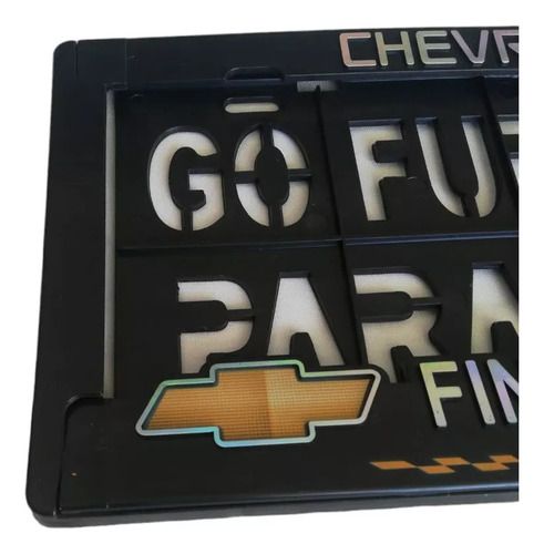 Par Porta Placas Go Further Chevrolet Montana 2022 Foto 6