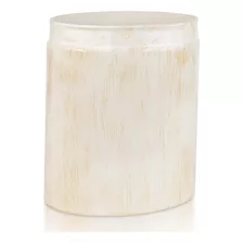 Rustic Luxe - Cubo De Basura Pequeno Para Bano, Color Beige,