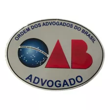 Quatro Adesivos Oab Advogado Oval P/vidro Do Carro- F Grátis