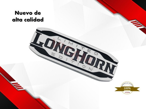 Emblema Para Tapa De Caja Dodge Ram Limited Longhorn Foto 5