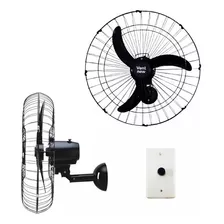 Ventilador De Parede 60cm Metal 127v Preto 