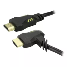 Cabo Hdmi 2.0 Gamer 3m Plugue 90º 4k Pix Playstation/xbox/pc