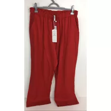 Calça Pantalona Mooncity Feminino Coral 240235