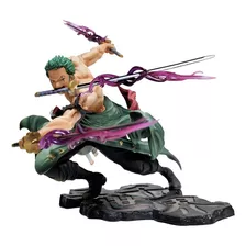 Action Figure One Piece Roronoa Zoro Três Laminas