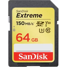 Memoria Sandisk Sd 64 Gb Clase 10 Extreme Plus 90mbs