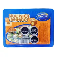 Bandeja X20 Huevitos Rellenos Chocolate Arcor 144g