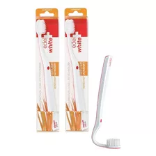 Escova De Dentes Flexível Ultrasoft Edel White - Kit 2 Un