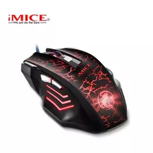 Mouse Gamer Profesional Retroiluminado Rgb 7 Botones Imice