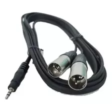 Cable Mini Plug 3.5 A 2 Canon Xlr Macho 5 Mts Profesional