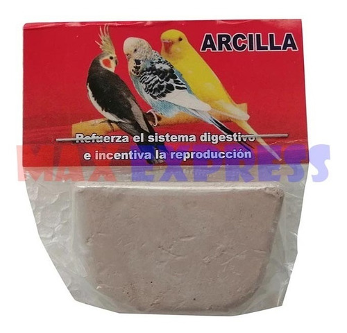Arcilla Para Aves Periquito Ninfas Agapornis Loro Cod. 117