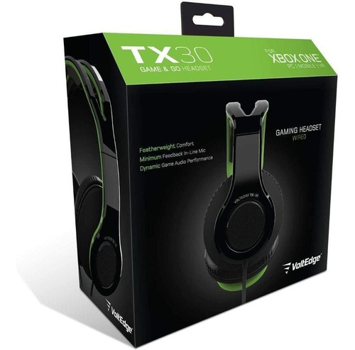 Headset Tx-30 Xbox One Voltedge ( Garantía De Por Vida )
