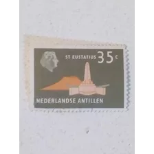 Estampilla De Nederlandse Antillen De 35c (1)