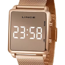 Relógio Lince Feminino Digital Rose Espelhado Mdr4619l Bxrx