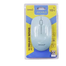 Mouse Óptico Inalámbrico Usb Aoas 2.4 Ghz Wireless Delgado