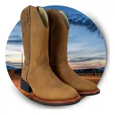 Bota Pra Cowboy Usar No Rodeio Country Marrom Jácomo Oficial