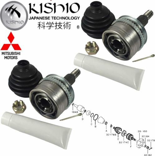 2 Espigas Abs Lado Rueda Mitsubishi L200 2.5l 08-20 E30 I35 Foto 5