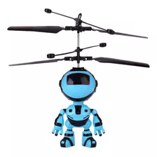 Mini Drone Robô Voador Azul Voa De Verdade Brinquedo