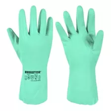 Guantes Nitrilo Industrial Verde Hipoalergénico X 02 Pares