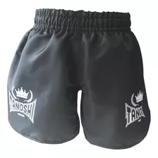 Shorts Kng Preto Para Luta Muaythai Sanda Kickboxing Tanoshi