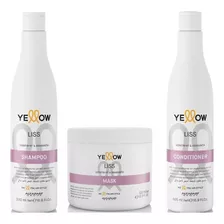 Kit Liss Yellow Shampoo + Conditioner + Mask